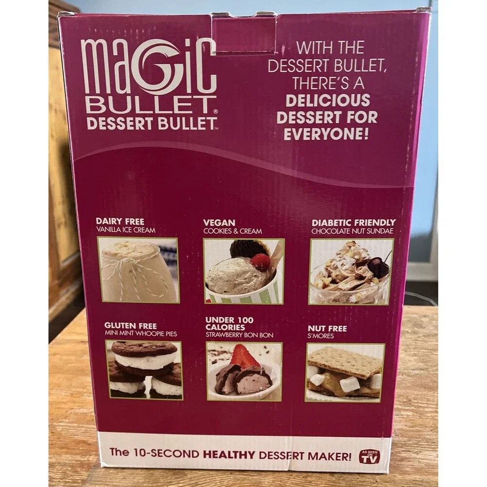 Magic Bullet Dessert Bullet Blender Frozen Treat Maker Fruit